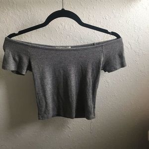 Over the shoulder crop top